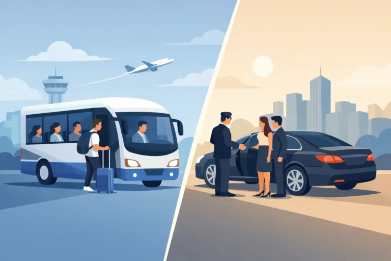 Shared Shuttle Versus Private Transportation
