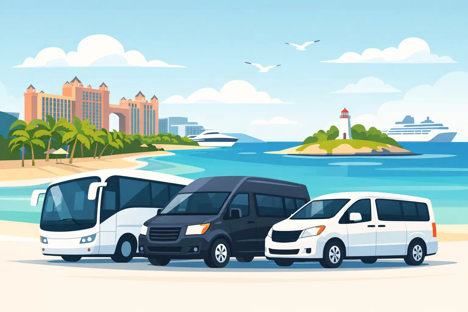 Best Vehicles for Group Travel in Nassau