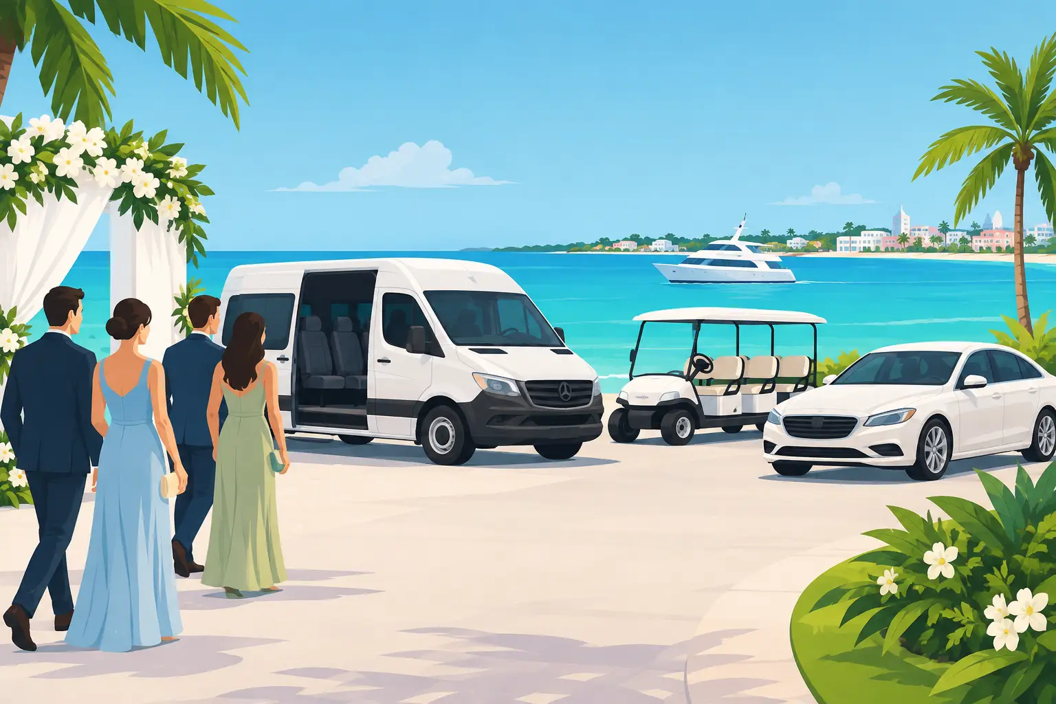 10 Best Wedding Guest Transport Ideas for Nassau