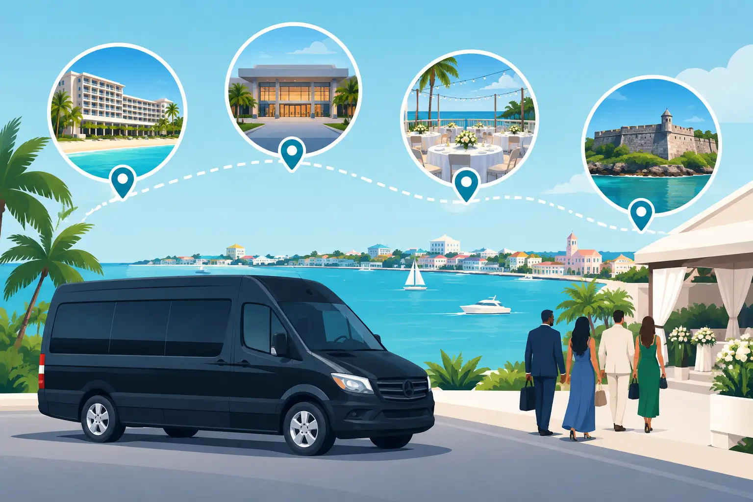 Multi Venue Transportation for Nassau Events